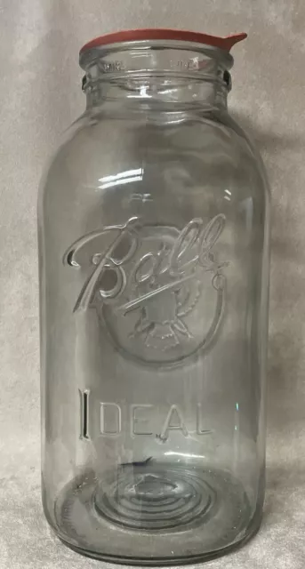 NEW Large BALL IDEAL Mason Jar Embossed Eagle Star 4 Gallon Glass 20” Tall