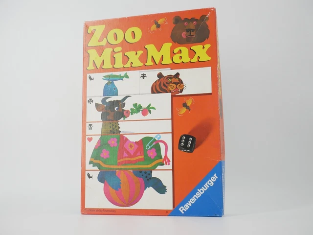 Zoo Mix Max - Ravensburger - Gesellschaftsspiel - 1978 - Würfelspiel