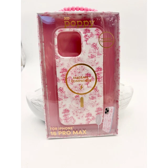 XO POPPY PHONE Case for iPhone 16 Pro Max MagSafe Compatible Pink Floral Toile $40.00 - PicClick XO POPPY PHONE Case for iPhone 16 Pro Max MagSafe Compatible Pink Floral Toile $40.00 - PicClick
