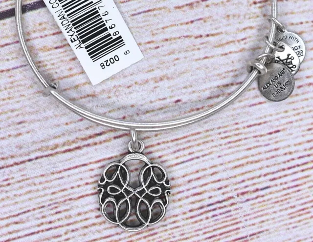 NEW NWT Alex and Ani Path of Life IV Charm Silver Bracelet