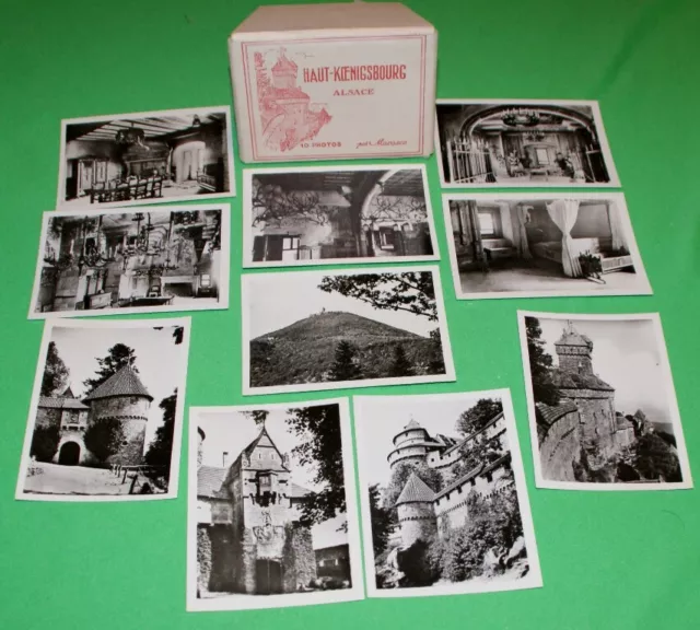 POCHETTE HAUT KOENIGSBOURG ( 67 ) 10 cartes Photos véritables 9 X 6 cms MARASCO