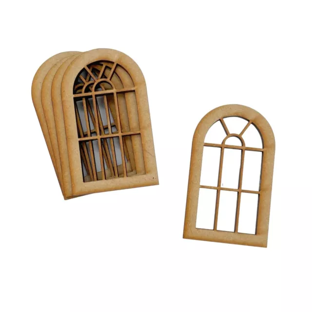 5 Pack Wooden Fairy Door Window Miniature Doll House Window Georgian