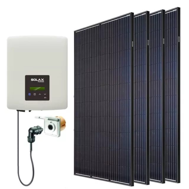 Solax Balkonkraftwerk 1200 W Installation Photovoltaïque 2 Blechdach