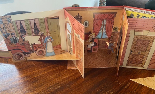LA MAISON DE poupée livre à déplier pour petites filles sages 1988 EUR