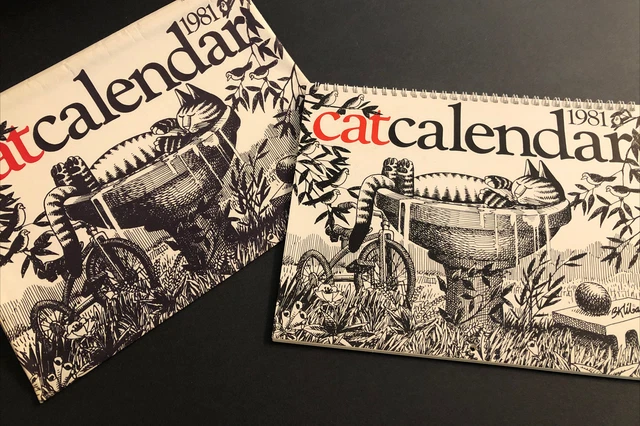 Vintage Cat Calendar 1981 Vintage Cat Calendar 1981