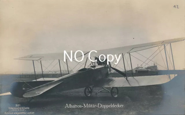 Foto Flugzeug Oldtimer Albatros Militär  Doppeldecker  X121