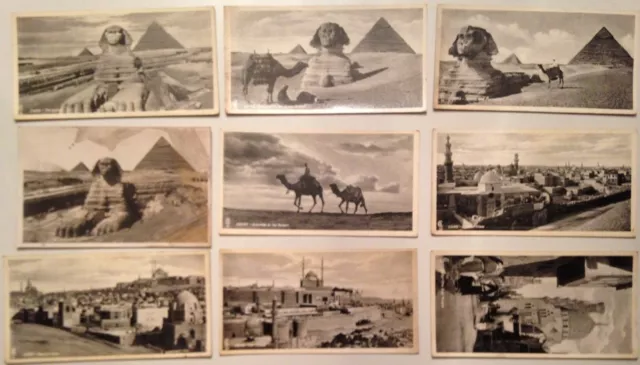 Rare Lot 8 Anciennes Cartes Postales Special Egypt By Lehnert & Landrock