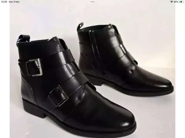 JOULES LEATHER ANKLE Boots Size 6 Black Excellent K114 28.00 PicClick UK