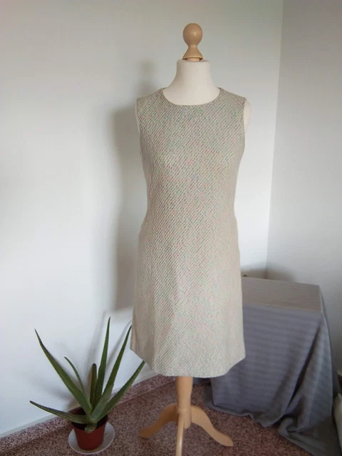 Hobbs Tweed Dress Sleeveless Zipper Bodycoon Lined EU 38 UK 10 US 6 Like New