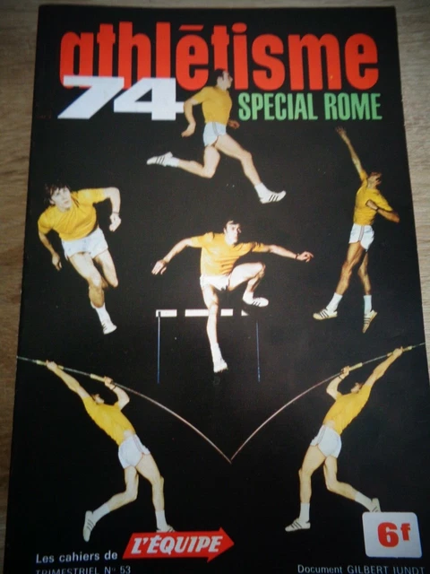 journal l'equipe 02/09/74 ROMA 74 ATHLETISME SZEWINSKA DRUT JOHN NATER