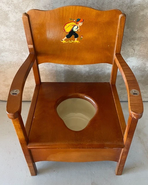 Vintage Wooden Potty Chair FOR SALE! PicClick