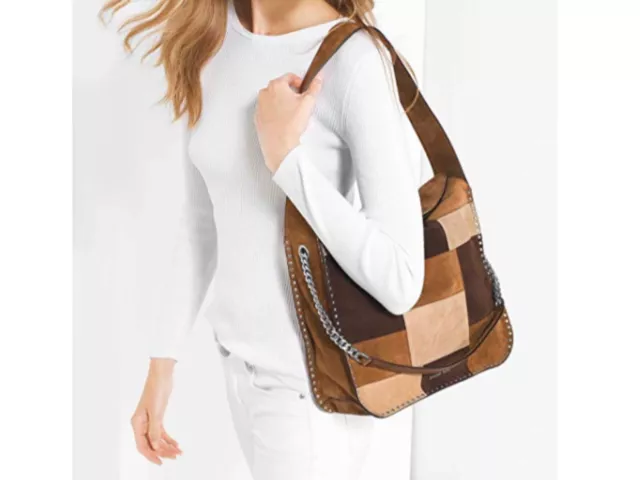 Michael Kors Astor Leather Hobo Handbag Multi Large Pristine ~~~