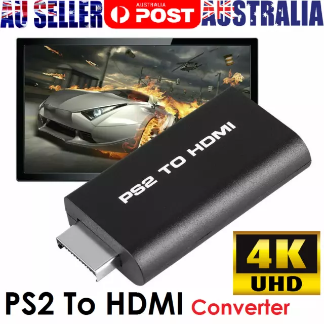 PS2 to HDMI Video Converter Composite AV to HDMI For PlayStation 2 HD Adapter AU