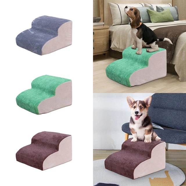 Escalier Pour Petit Chien 2 Marches - Housse Lavable, Antidérapant, Inclinaison Douce Pour Articulations Sensibles - 5