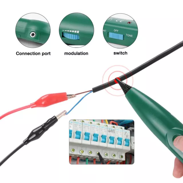 MS6812 Cable Finder Tone Generator Probe Tracker Wire Network Tester Tracer Kits 3