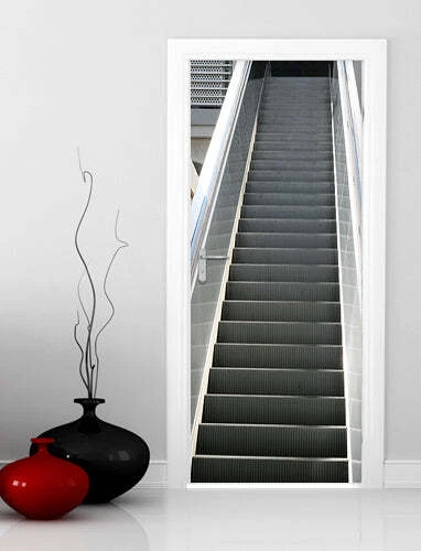 Decorazione adesiva Porta Scala infinita sticker lavabile pvc varie misure