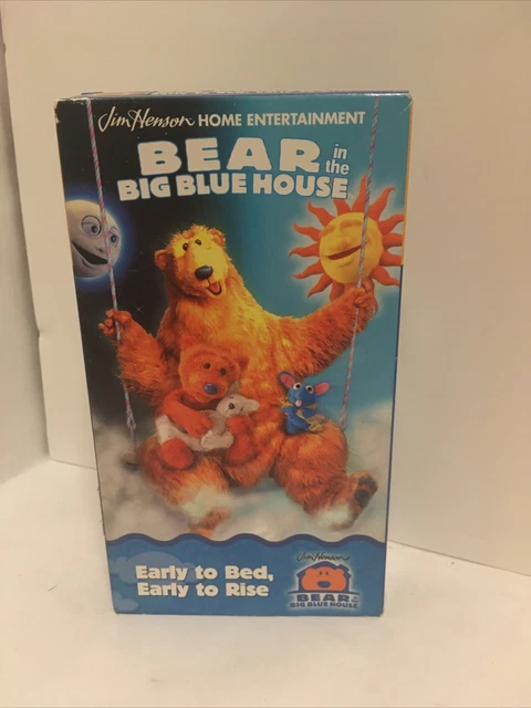 BEAR IN THE Big Blue House Early To Bed Early To Rise VHS Tape Tested 