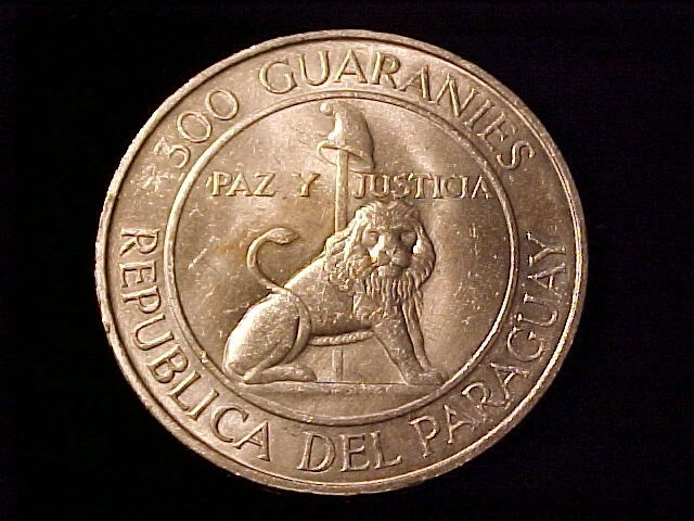 Paraguay 300 Guranies Silver Crown 1973 Bu Stroessner