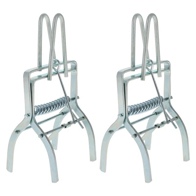 Rural365 Clamp Mole Trap - Mole Claw Trap 2pk Gopher Snare Groundhog Snare Trap