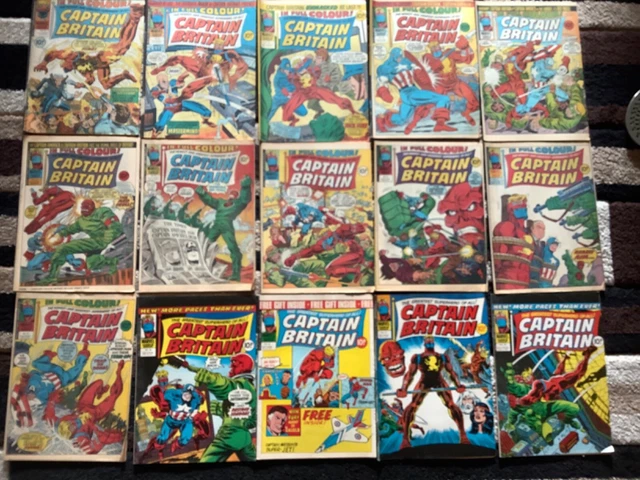 1 - 39 CAPTAIN BRITAIN MARVEL UK COMICS 1976-77 & #8 PSYLOCKE Betsy Braddock 3