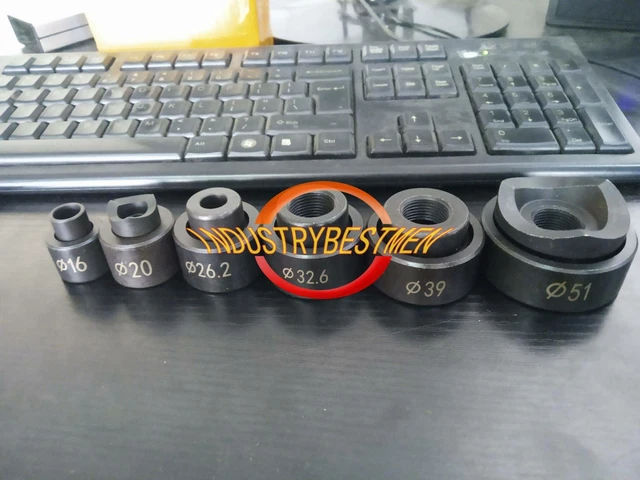 6 Die 16-51MM Hydraulic Knockout Punch Driver Kit Hole Tool molds