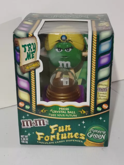 M&M's MADAME GREEN CANDY DISPENSER MM COLLECTIBLE  Boxed