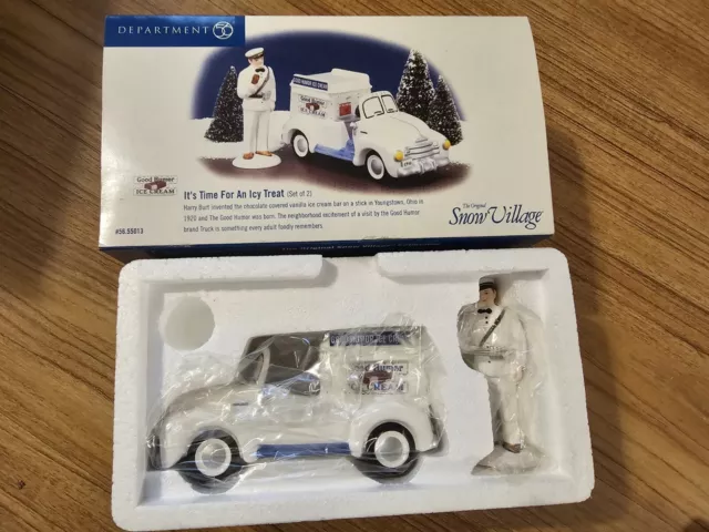 Dept 56 Its Time For An Icy Treat Good Humor Ice Cream 55013 Snow Village