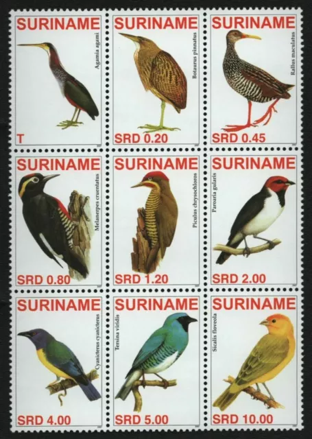 Surinam 2007 - Mi-Nr. 2129-2137 ** - MNH - Vögel / Birds