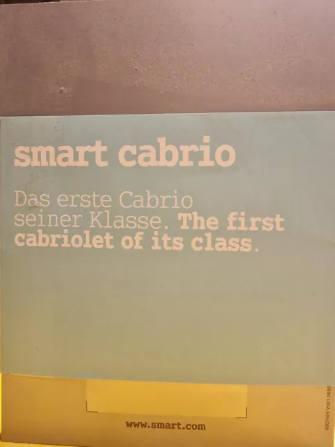 Smart Cabrio Prospektsammlung