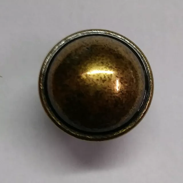 Classic Furniture Cabinet Knob Aged Spanish Brass 1-1/4" Door Drawer Pull