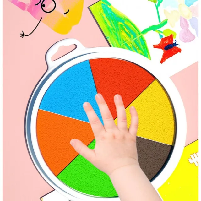 SET DIDATTICO PITTURA dita per bambini 12/24/36 colori materiali