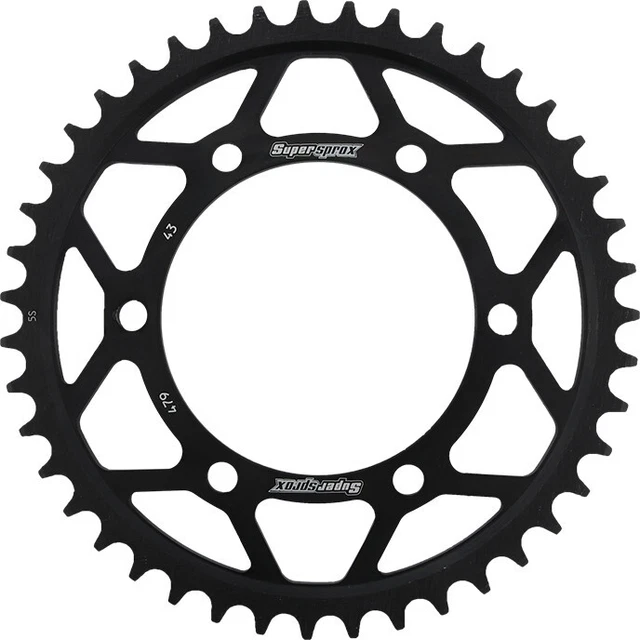 Supersprox Rear Steel Sprocket 43T Black RFE-479-43-BLK