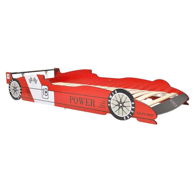 AX Letto Bambini 4-5anni Auto Rosso 225x94x38cm MDF Salotto Elegante Casa 244464