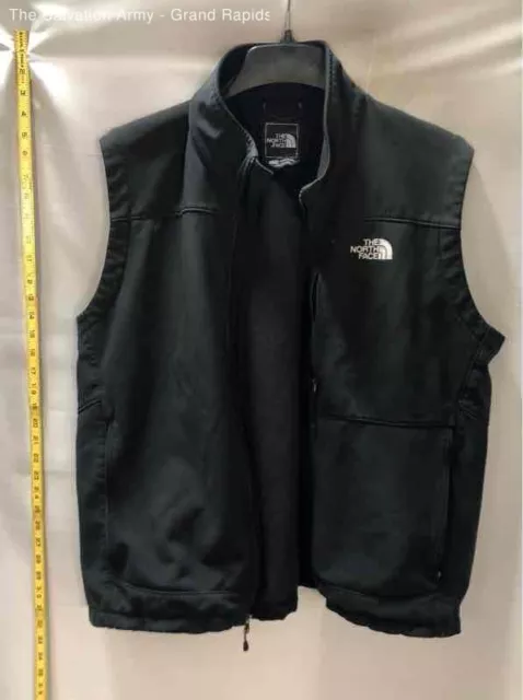 THE NORTH FACE Mens Black Zipped Pockets Outdoor Full-Zip Vest Size X ...