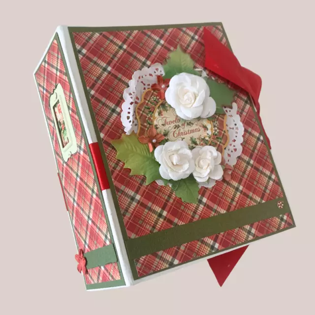 Handmade "Merry Christmas" Scrapbook Album