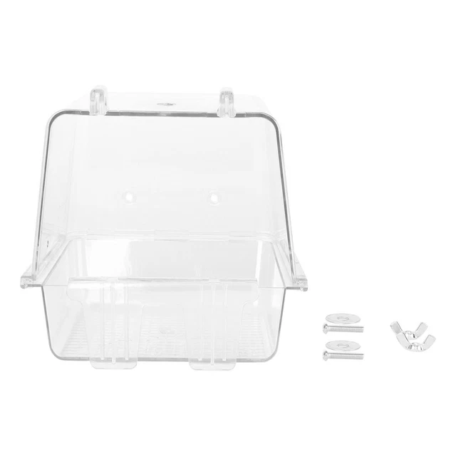 1Pc Badewanne Bad Käfig für Vögel Vogel Käfig Zubehör Vogel Bad Keine-leckage