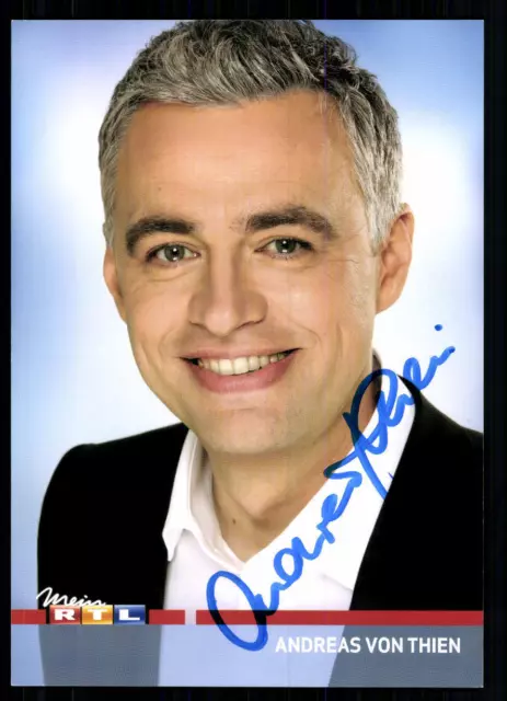 Andreas von Thien RTL Autogrammkarte Original Signiert ## BC 31009