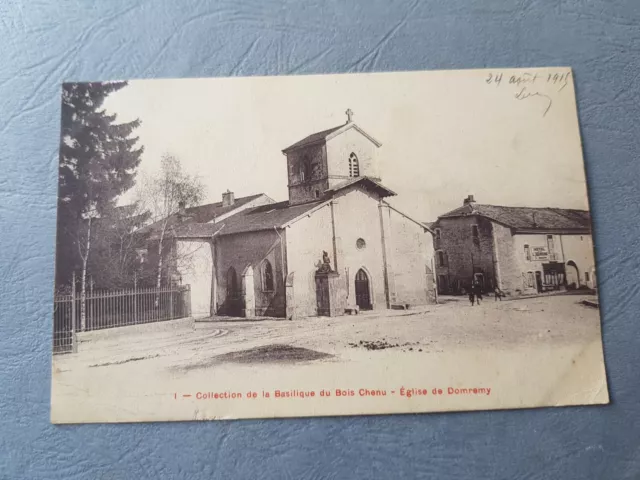 CPA / Carte postale ancienne - église de DOMREMY col basilique du Bois-Chenu(88)