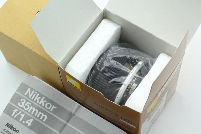 SIC S/N:616xxx [UNUSED in Box] Nikon Ai-s Nikkor 35mm f/1.4 MF Lens From JAPAN