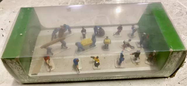 MDM HO boite 19 figurines cheminots gare RARISSIME comme Preiser