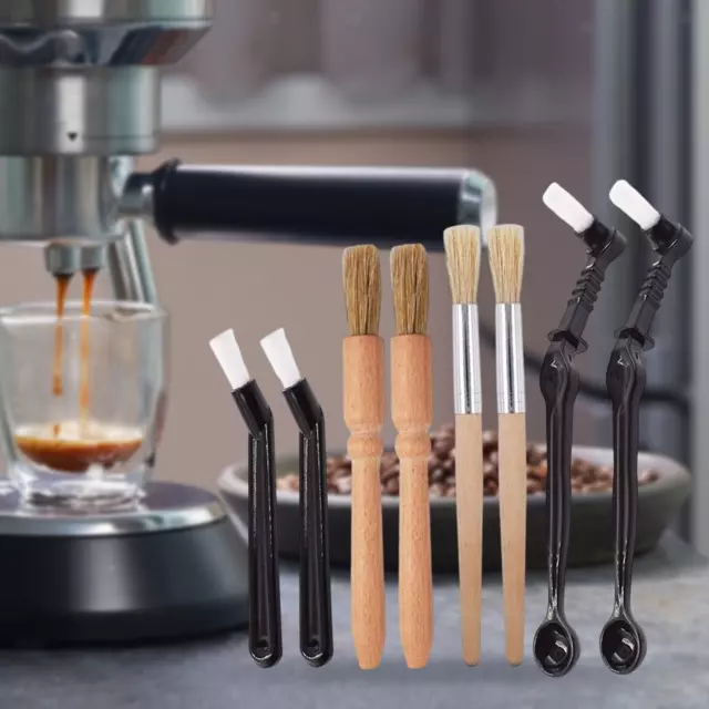 Gomito per pennello da caffè 8 pezzi con cucchiaio con manico in legno per