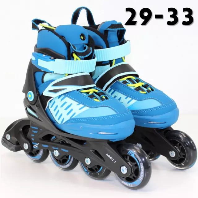 Trendy Mädchen Inline-Skates Kinder Inliner Rollschuhe Größe verstellbar 29 - 33