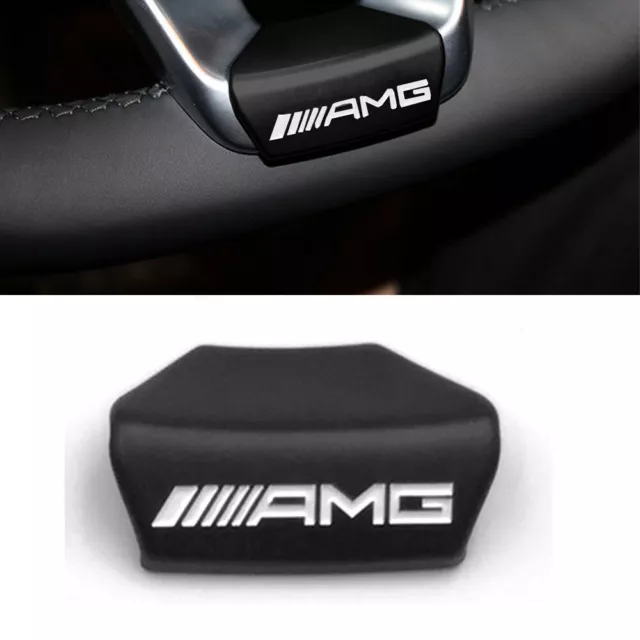 Schwarz D Style AMG Metal Lenkrademblem  Badge Aufkleber Für Mercedes Benz