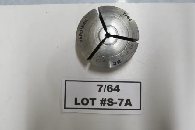 Hardinge 7/64" Diameter With Thread For Collet Stop - Lot S-7A R4C4