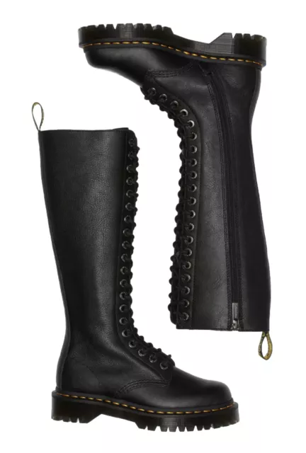 Dr martens vaux high hot sale black