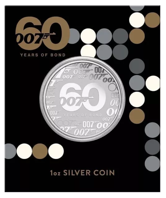 2022 60 Years of James Bond 007 - 1oz Silver Coin