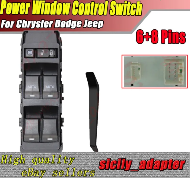 4602781AA Power Window Switch Master Left Driver Side for Chrysler Dodge Jeep