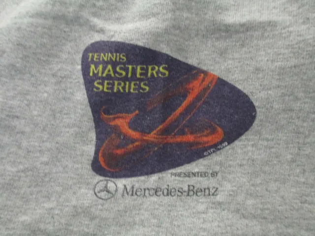 VINTAGE FILA Miami Ericsson Tennis Open 2001 Large Grey T-Shirt ...