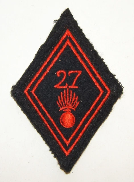Insigne Cavalerie 6° Ou 9° RD Rgt Dragons - Losange Tissu Mle 1945 - Patch France