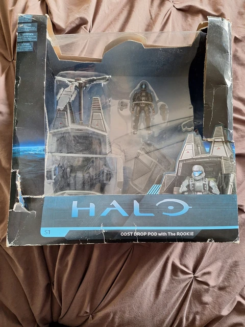 HALO World Of HALO - ODST Drop Pod Con Rookie, Figura 4'' E Veicolo, Giocattolo Ufficiale